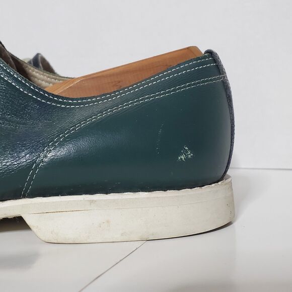 Linds Limited Edition Bowling Shoes Green Black Leather Men’s 11EE Made in USA main image 5